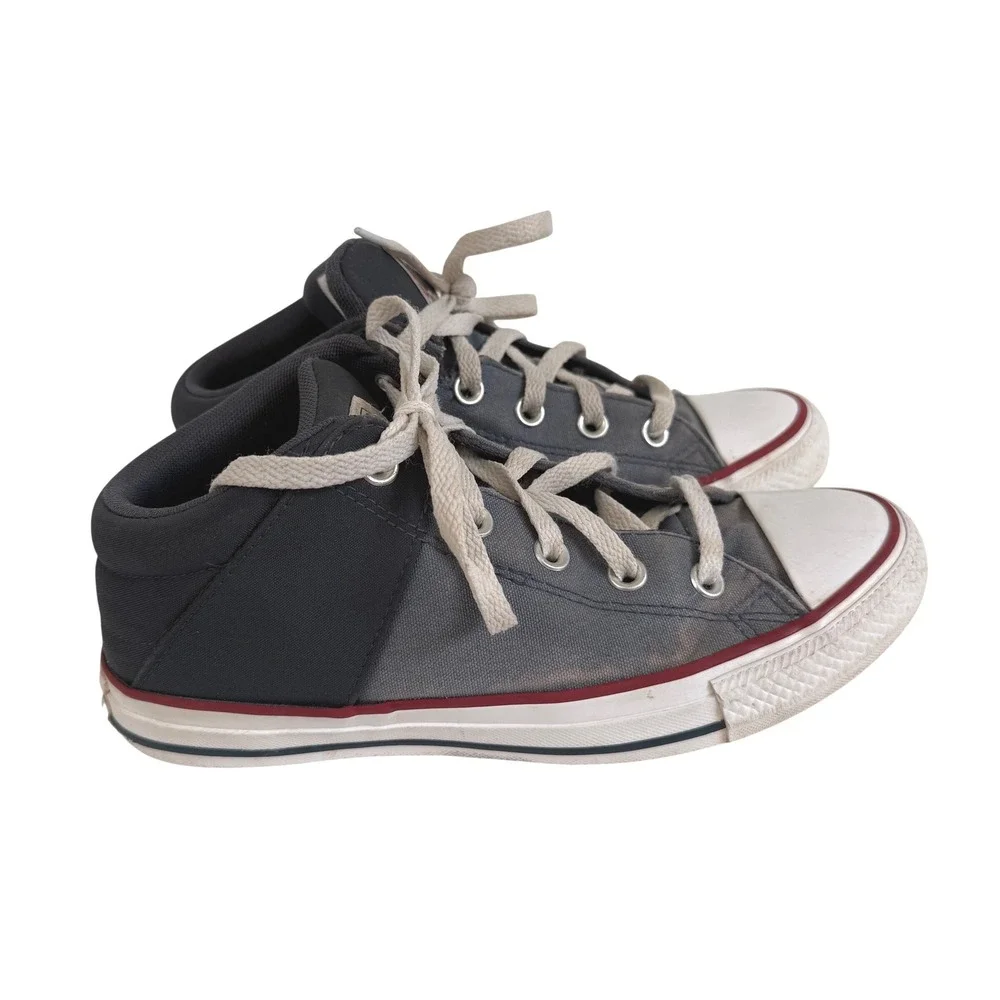 Converse Chuck Taylor All Star High Street Mid Top Blue Kids Sneakers Size 5